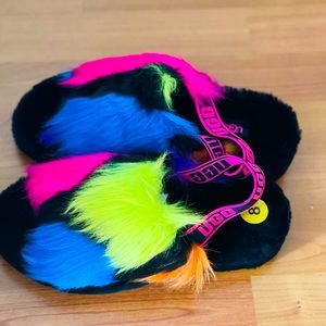 UGG SLINGBACK FLUFF YEAH FURRY SLIPPERS 🔥🔥🔥
